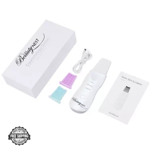 Ultrasonic Skin Scrubber Deep Facial Cleaner Peeling Shovel Exfoliator Best Gift - Picture 1 of 7