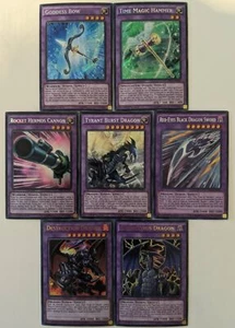 YuGiOh 7 Card Secret and Ultra Rare Legendary Dragon Fusion Set - Picture 1 of 1