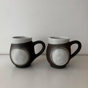 Starbucks Japan Limited Store JIMOTO Made series Shigaraki Tanuki Mugs Set of 2 - Picture 1 of 12