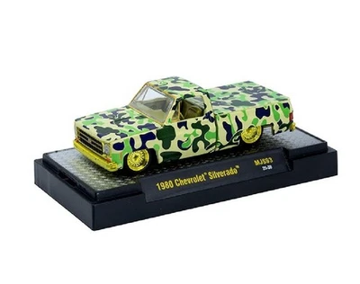 chase M2 Machines 1:64 1980 Chevrolet Silverado Custom  Camouflage Diecast MJS93 - Image 1 of 4