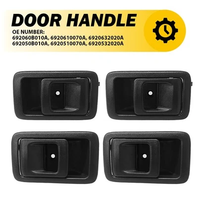 Manija de puerta interior izquierda derecha negra para Toyota 4Runner Camry Tacoma 4 piezas Foto 1 de 4