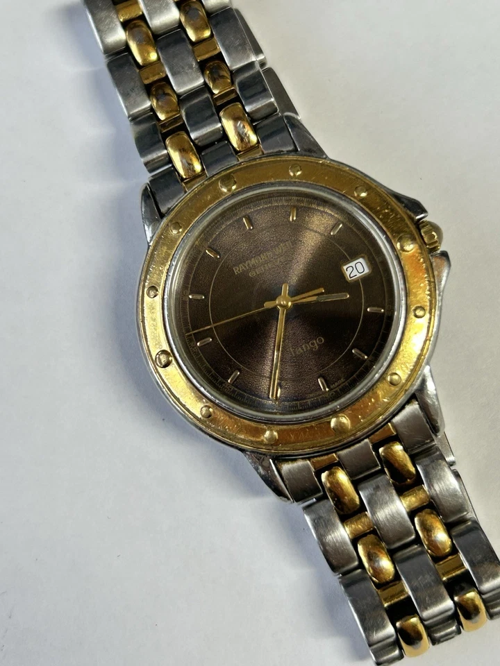 Reloj Hombre Raymond Weil Tango 5560 35mm Dos Tonos Acero Inoxidable Foto 1 de 1