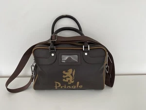 Pringle Brown Holdall Bag Cross Body Sports Retro - Picture 1 of 6