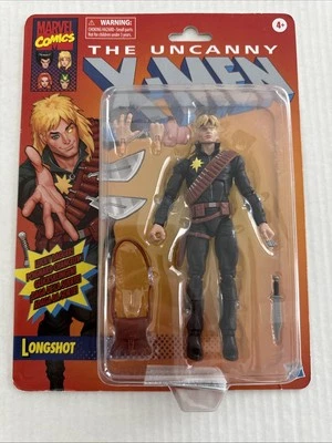 X-Men Marvel Legends Retro Longshot Action Figure 6" NEW Hasbro B2 - Image 1 of 2