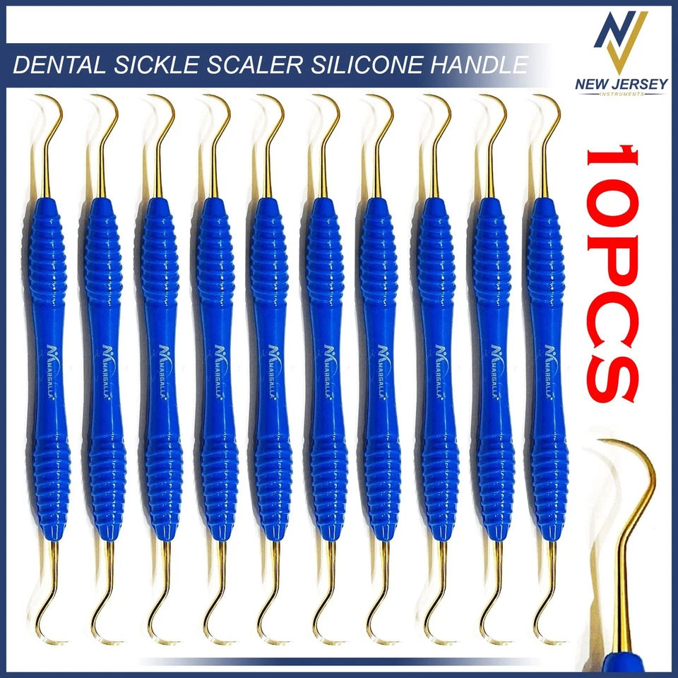 Sickle Scaler Silicone Dental Hand Instruments Pro Periodontal Hygiene Pick Tool - Image 1 of 1