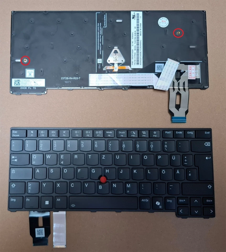 MARKEN PRODUKT Teclado Lenovo Thinkpad T14 Gen.5, P14s Gen.5, L14 Gen.5 Teclado Iluminación