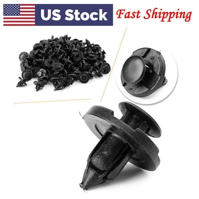100pcs For Auto Plastic Fastener Clips Car Bumper Fender Trunk Screw Rivets Set Foto 1 de 4