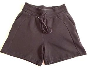 Pantalones Cortos Lululemon Buceo Tiro Alto Negros Forrados de Vellón Informales Para Mujer Talla 4” - Imagen 1 de 13
