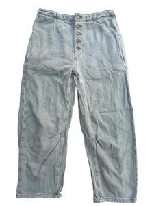 WE THE FREE x Free People Osaka Mid-Rise Barrel Boho Hose Jeans oliv Gr. 27 - Bild 1 von 11
