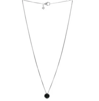 Woman's David Yurman  S/S Black Onyx 8mm Petite Chatelaine Pendant Necklace - Image 1 of 3