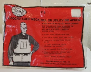Nicholas C9 Heavy Duty 4 pocket Canvas Tool Apron Made in USA - Picture 1 of 4