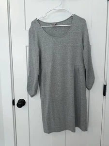 J. JILL TUNIC SIZE MEDIUM PETITE, TUNIC TOP GRAY LONG SLEEVES OR 3/4 SLEEVES - Picture 1 of 5