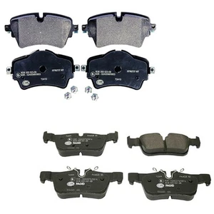 Hella Front Rear Low-Met Disc Brake Pads Kit For Mini F54 Copper Clubman 2016-19 - Picture 1 of 1