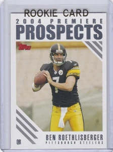 BEN ROETHLISBERGER ROOKIE CARD 2004 Topps Premiere Prospects STEELERS NFL $$ RC - Picture 1 of 2