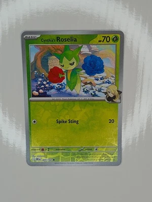 Cynthia's Roselia Reverse Holo Common SV10: Destined Rivals 007/182 NM. - Image 1 of 2