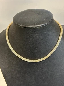 SCHLANGENKETTE SILBER 925 – KARABINERVERSCHLUß L CM 41 – B CM 0,5 - Bild 1 von 5