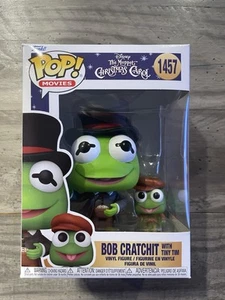 Funko Pop! Vinyl: The Muppets - Kermit As Bob Cratchit with Tiny Tim #1457 - Picture 1 of 7