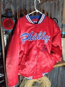 VTG PHILLY STARS Authentic Team Sports Jacket Men's Negro League Baseball Museum - Picture 1 of 22