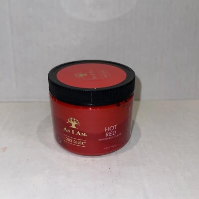 Nuevo As I Am Curl Color 6 OZ Color Rojo Caliente para Tipos de Cabello 3 y 4 Para Bobinas y Rizos Foto 1 de 2