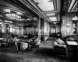 RMS Titanic 8X10 Foto Bild Weiß Sternlinie Innenraum Luxus Lounge #52 - Bild 1 von 1