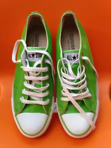 ALL STAR (Made in USA/size 5,5) GREEN LEATHER! Very rare! - Picture 1 of 12