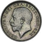 1921 Sixpence - George V British Silver Coin - Very Nice