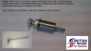 M4 Ingenieure Schwerlast hochfest (12,9) Nietmutter Nietmutter Nutsert Werkzeug UK - Bild 1 von 3