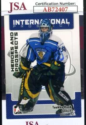 Tuuka Rask JSA Coa Signed 2006 In The Game Rookie Autograph - Image 1 of 2