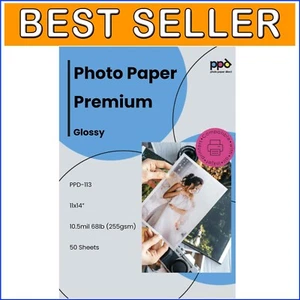 50 Sheets Professional Glossy Photo Paper 11x14 - Instant Dry, Fade Resistant - Picture 1 of 10