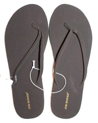 Joe Boxer Women's Beauty 2 Brown Thong Slippers Flip Flops 50185 Size 11/12M - Image 1 of 3