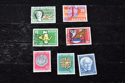 SWITZERLAND 1958-1964  S B334-336  MNH + S 365-366+371-372  USED - Image 1 of 3
