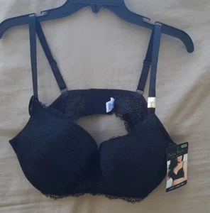 Nuevo con etiquetas Camiseta Sujetador Delta Burke Encaje Añade Forma No Talla 42D Negro DB5931A - Imagen 1 de 5