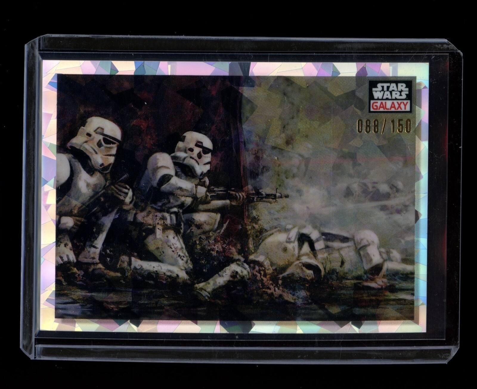 2023 Topps Star Wars Galaxy Chrome #94 Pinned Down ATOMIC /150