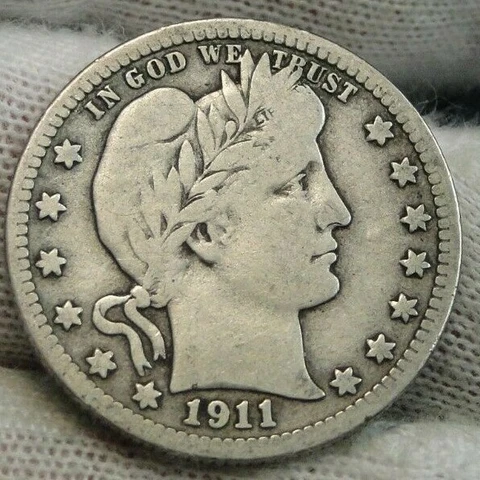1911D Barber Quarter Cover