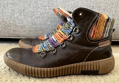 Ботинки Josef Seibel Maren коричневые кожаные вязаные на языке размер 41 США 10-10,5 - Изображение 1 из 4