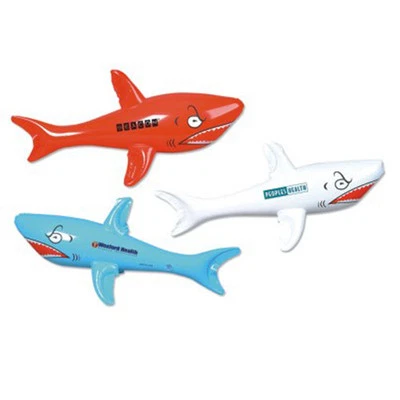 1 tubarão inflável 24 polegadas tubarão Luau He/She SQUEAKS! Escolha sua cor  - Imagem 1 de 4