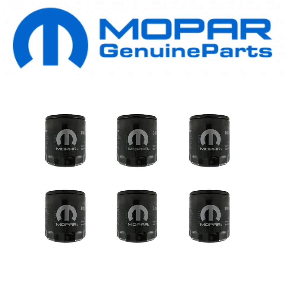 KIT FILTRO ACEITE MOPAR 6X DODGE RAM 1500 PICKUP JEEP GRAND CHEROKEE 5,7L Foto 1 de 1