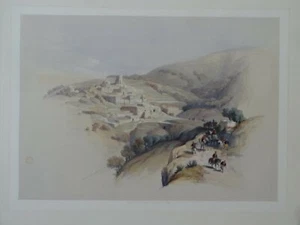 LYDDA, By David Roberts, Date1845. Hand Coloured Lithograph. Original Antique - Picture 1 of 3