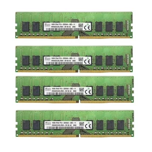 Hynix DDR4 64GB 4X16GB 3200MHz PC4-25600 288-Pins 2RX8 UDIMM Desktop Memory Ram - Picture 1 of 6