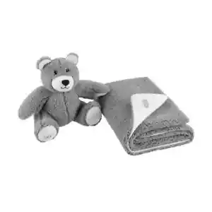 UGG® 2 piezas Clásico Sherpa Manta de Lanzamiento y Peluche Oso Juguete en Gris - Imagen 1 de 1