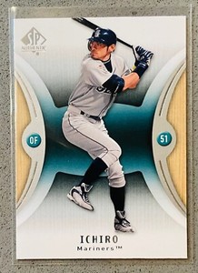 2007 Upper Deck SP Authentic Baseball MLB #87 Ichiro Suzuki Insert Card Mariners