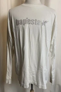 Vintage A Bathing Ape Bape Bapesta Swarovski Crystal Long Sleeve XL White TShirt - Picture 1 of 12