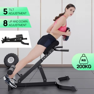 Roman Chair Incline Decline Bench Hyperextension Bench Back Extension Machine AU - Picture 1 of 15