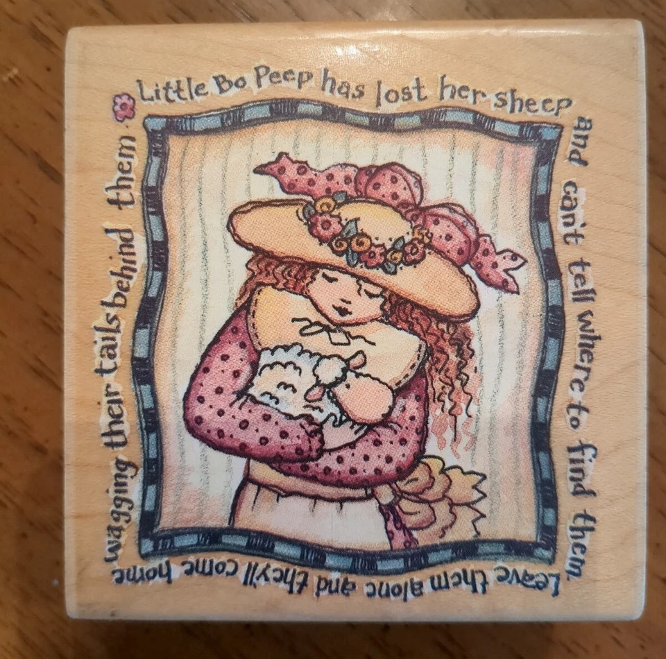 Карен Фостер МАЛЕНЬКИЙ БО ПИП ОВЦА РЕЗИНОВЫЙ ШТАМП карта делает скрапбукинг  - Изображение 1 из 4