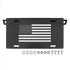 Front License Plate Licence Holder Bracket Star for Ford Bronco 2021 2022 Black - Picture 1 of 7