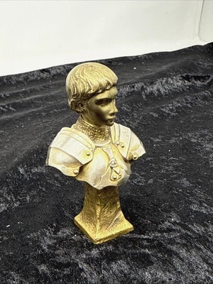 C810 Luigi Ernesto Barria Busto Giovane Uomo 1900 H. 9 cm Bronzo Susse Fres - Immagine 1 di 4