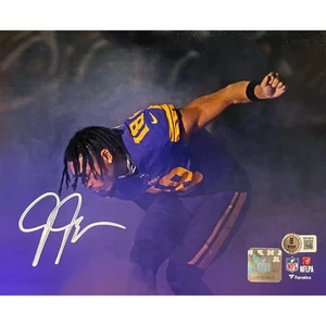 Justin Jefferson Autogramm Minnesota Vikings 8x10 Foto Tunnel Beckett signed - Bild 1 von 1