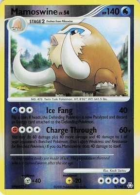 2 CARDS  Mamoswine 9/146 Legends Awakened Holo AND REV HOLO NM - Image 1 of 4