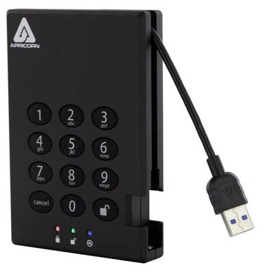 Apricorn Aegis Padlock USB 3.0 - Solid State Drive A25-3PL256-S512 (R2) Portable - Image 1 of 4