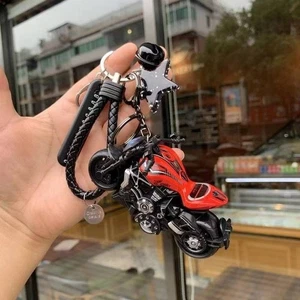Retro Heavy Duty Motorcycle Keychain Speed Motorbike Pendant Keyring for Hanging - Picture 1 of 21